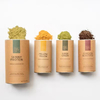 Biodegradable Eco Friendly Powder Container Tea Coffee Bean Oats Paper Cylinder Round Tube For Food Packaging