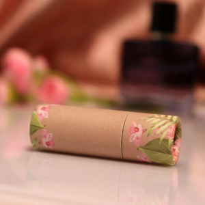Top Grade Recycled Kraft deodorant paper tube for lotion bar customize lip stick Paper Tube customize paper lip balm tube