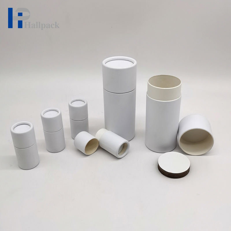 Luxury Printing Eco Food Synthetic Paper Packaging Tube Cardboard Paper Tube