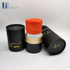 Biodegradable Black Kraft Round Cylinder Paper Tube Packaging For T-Shirt Clothes