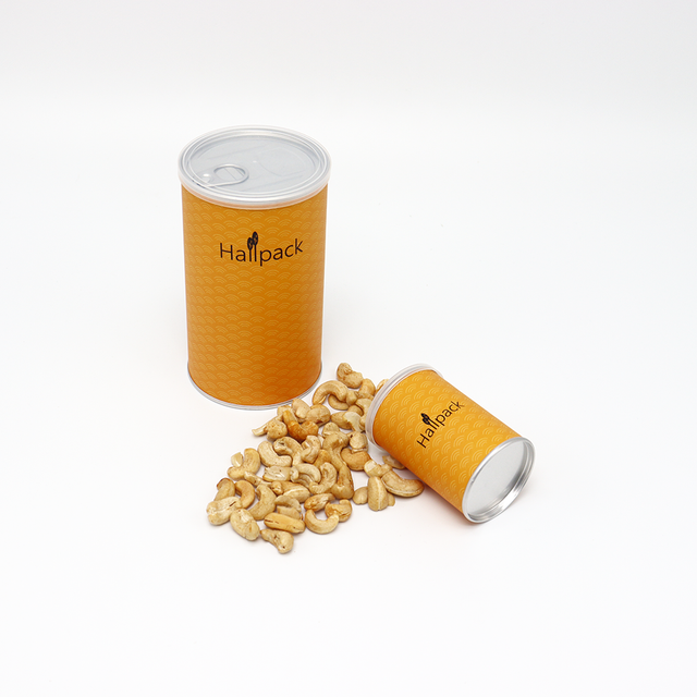 Food Grade Paper Tube Packaging Customized Containers For Coffee Beans Nuts With Lids