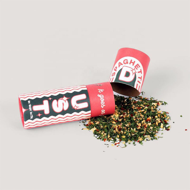 Recyclable Custom Logo Tea Tubes Cardboard Food Grade Round Box Packaging