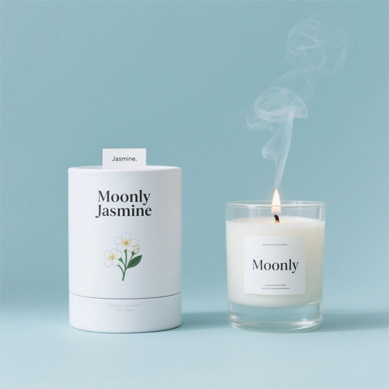 Recyclable Custom Design Paper Cylinder Cosmetic Packaging for Candle Cans