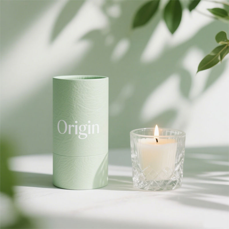 Biodegradable Round Box Cylinder for Bottle Perfume Bottle Paper Tube Packaging