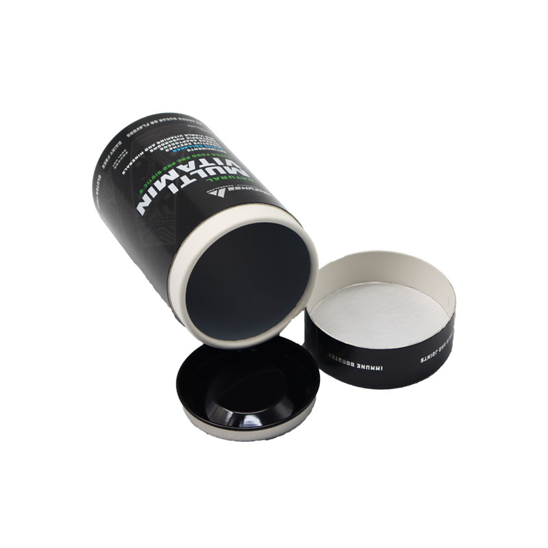 Eco Friendly Biodegradable Capsules Pill Can Paper Tube Food Protein Powder Paper Jar Packaging Box