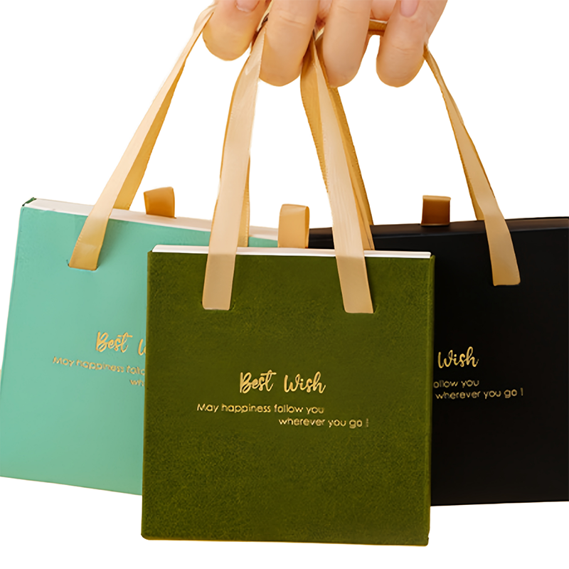 Biodegradable Customized Logo Paper Boxes Packaging with Drawer for Rings Earrings
