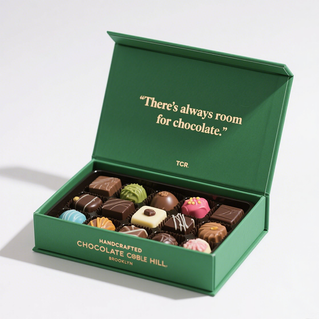 Biodegradable Custom Logo Christmas Gift Boxes Packaging for Chocolates Candy Cookies