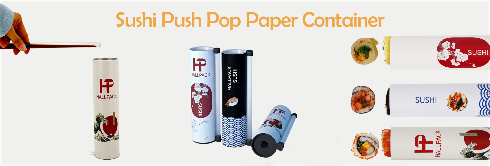 sushi push pop paper tube