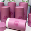 Hallpack biodegradable customized easy peel off package for coffee tea and chocolate paper cylinder packaging