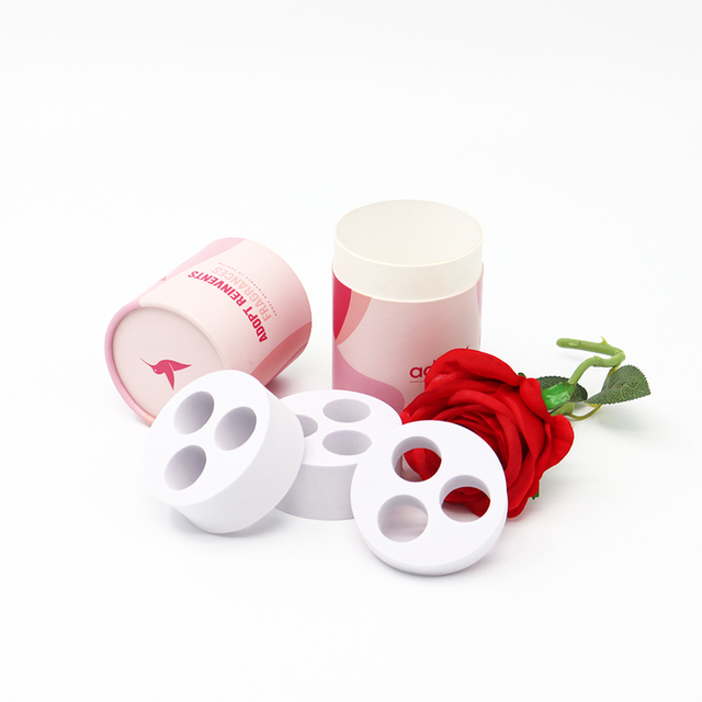 Custom Logo Biodegradable Kraft Round cylinder Cosmetics essential oil Perfume candle Paper Tube Packaging