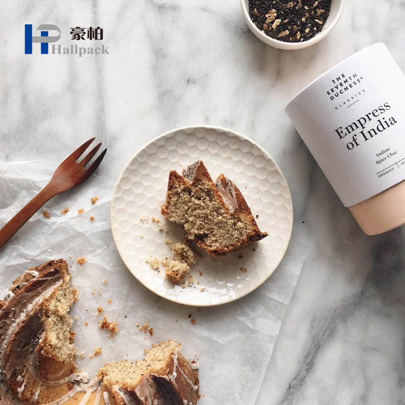 Firstsail Custom design loose tea bean round cylinder cardboard eco friendly food grade box food paper tube package
