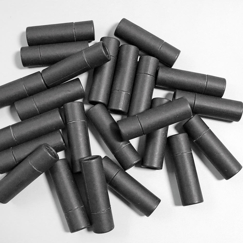 Black 0.4oz Deodorant Paper Tube Lipbalm Tubes With Low Price