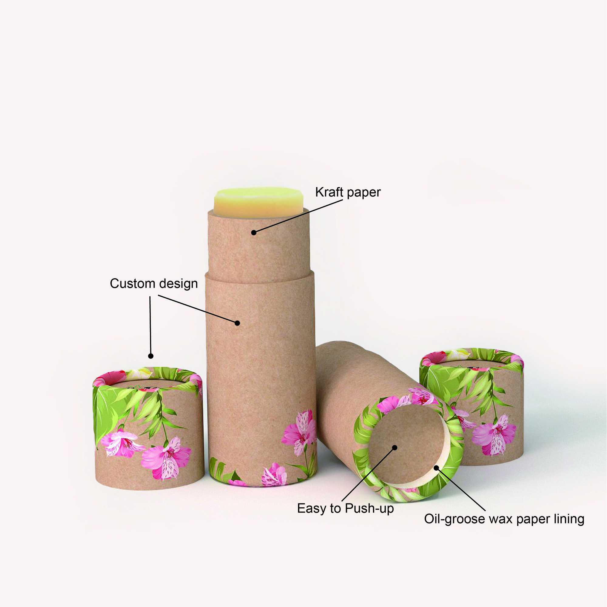 cosmetic paper tube packaging