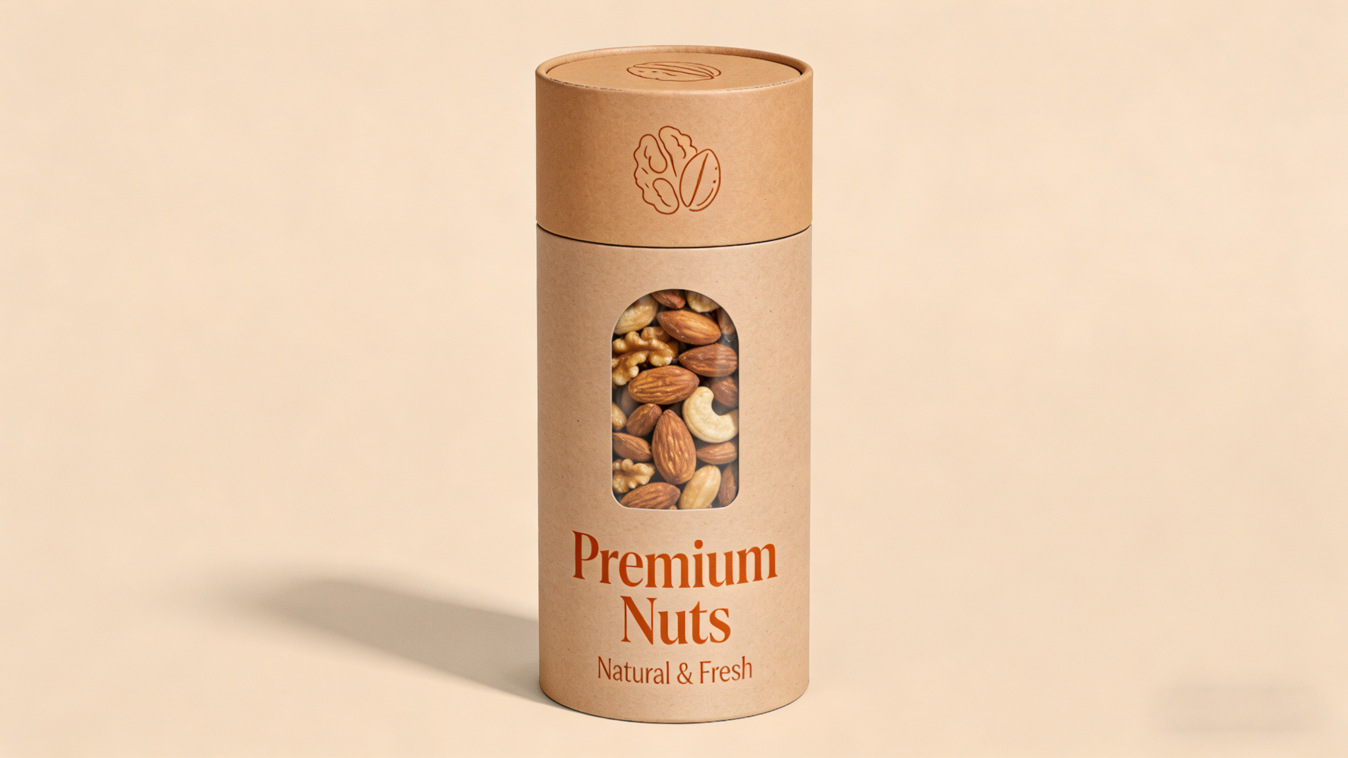 china nuts paper tube packaging