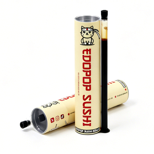 Biodegradable Round Cylinder Box Custom Size Food Grade Sushi Push Pop Packaging
