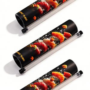 Hot Sale Cutsom Size Logo Design Sushi Tube Packaging Packaging Sushi Push Pop Canister