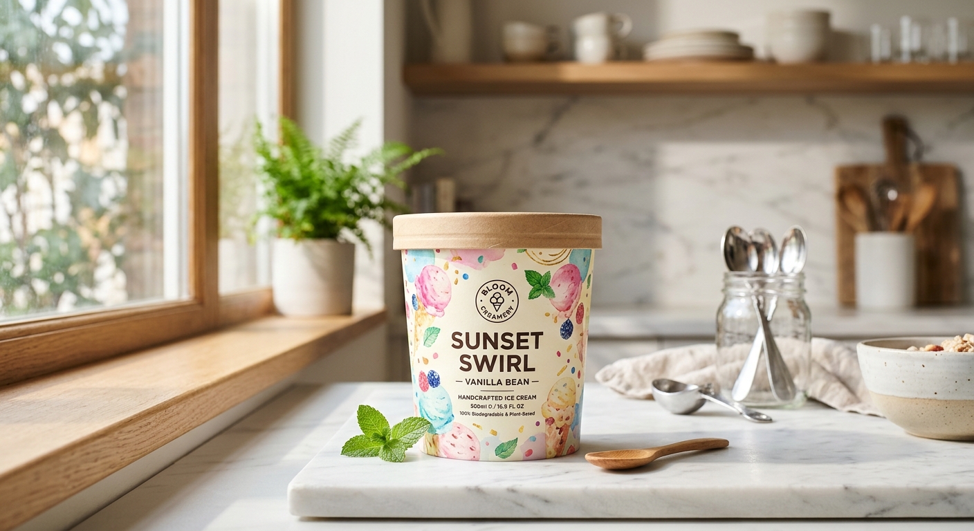 Food-Grade Ice Cream Container