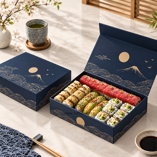 Biodegradable Food Grade Pop Up Sushi Packaging Sushi Pop Containers