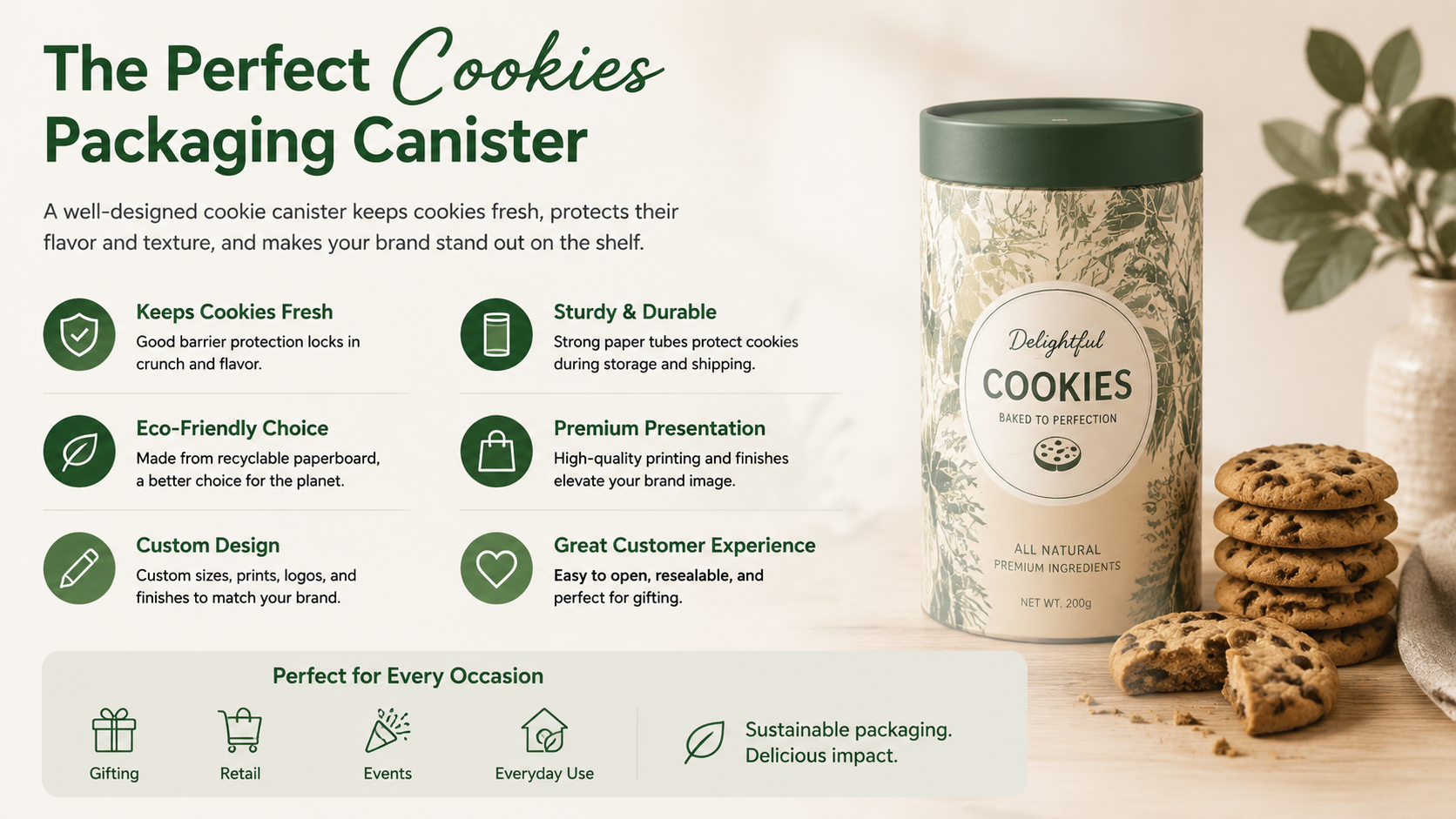 cookies packaging canister