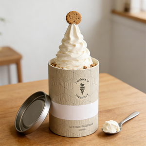  Food Grade Tube Packaging Factory Ice Cream Containers China Round Food Grade Cardboard Tube Company
