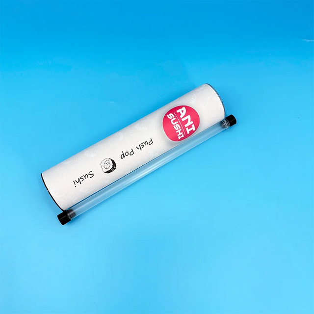 Biodegradable Cylinder Food Grade Sushi Pop Up Container Sushi Pop Up Tubes