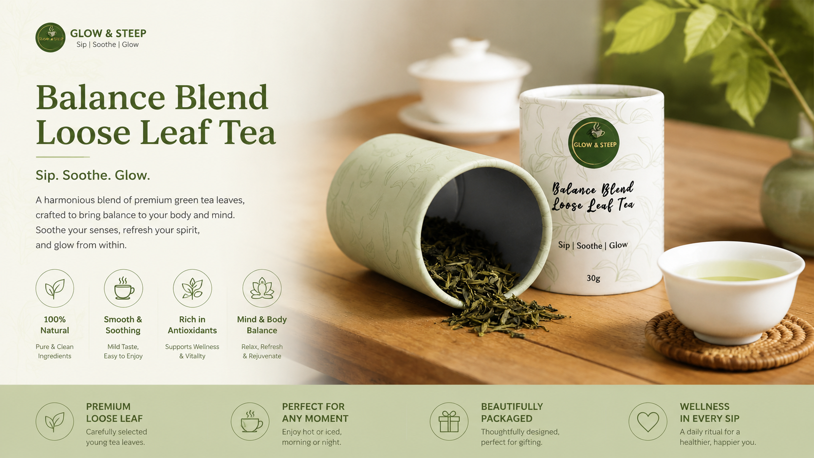paper tube container for tea