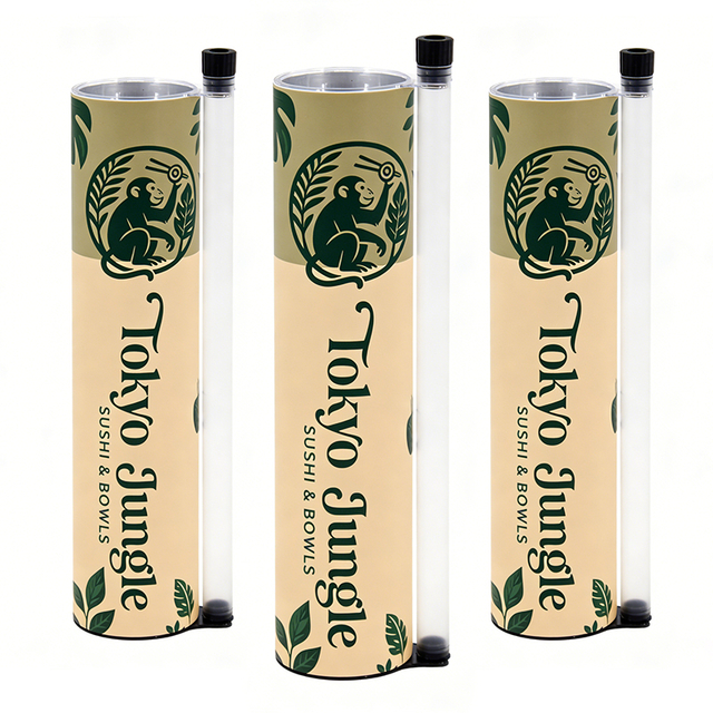 Biodegradable Custom Logo Food Grade Sushi Push Up Rolls Push Pop Sushi Packaging