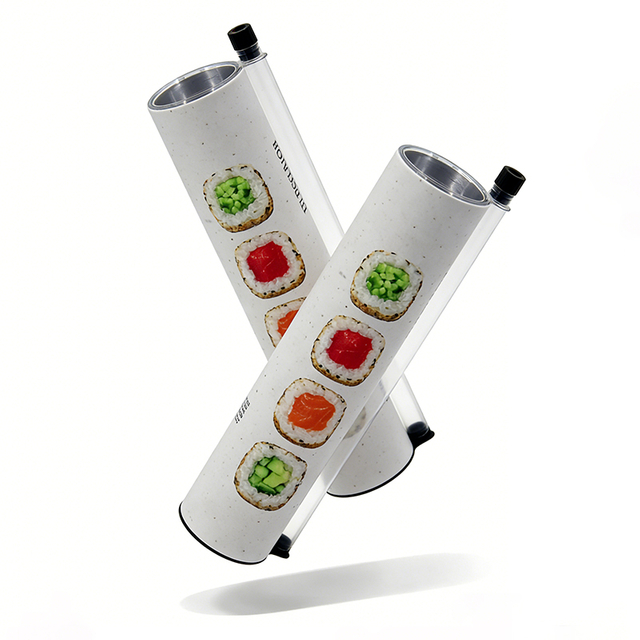 Biodegradable Custom Design Sushi Push Pop Container Push Pop Sushi Packaging