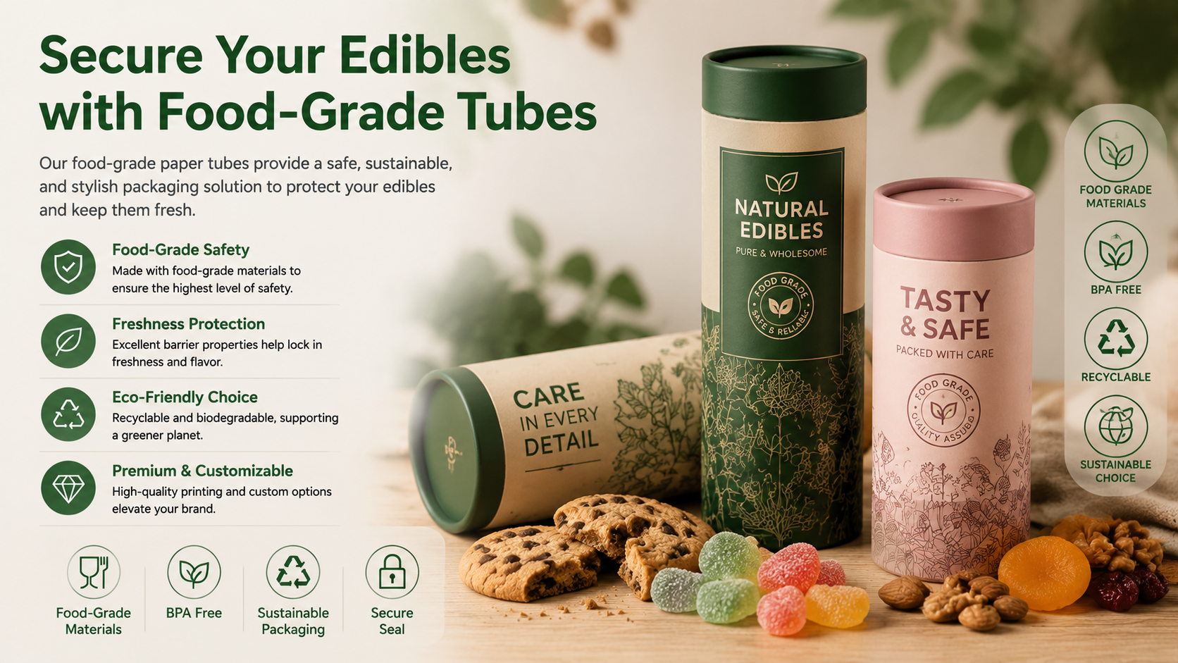 food grade tube packaging